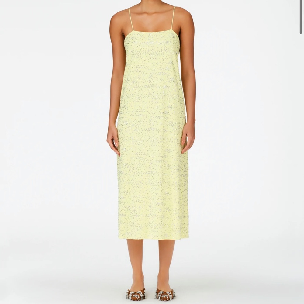 Tibi Scintilla Jersey Slip Dress
